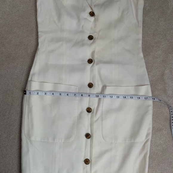 Port international linen mix long button dress - Picture 11 of 14